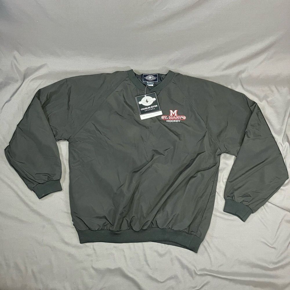 Charles River Apparel St. Mary's Hockey Windshirt Jacket / Pullover Large /Men's